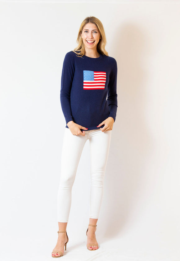 Cashmere American Flag | Navy