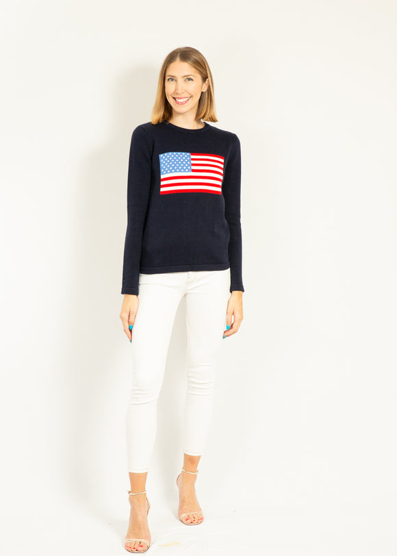 Cotton American Flag | Navy